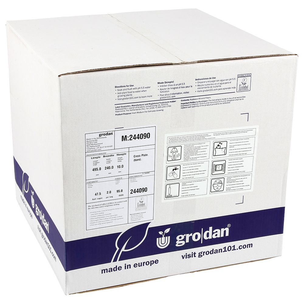 Grodan Cress Plate Propagation Mat 10" x 20" (95/Cs)