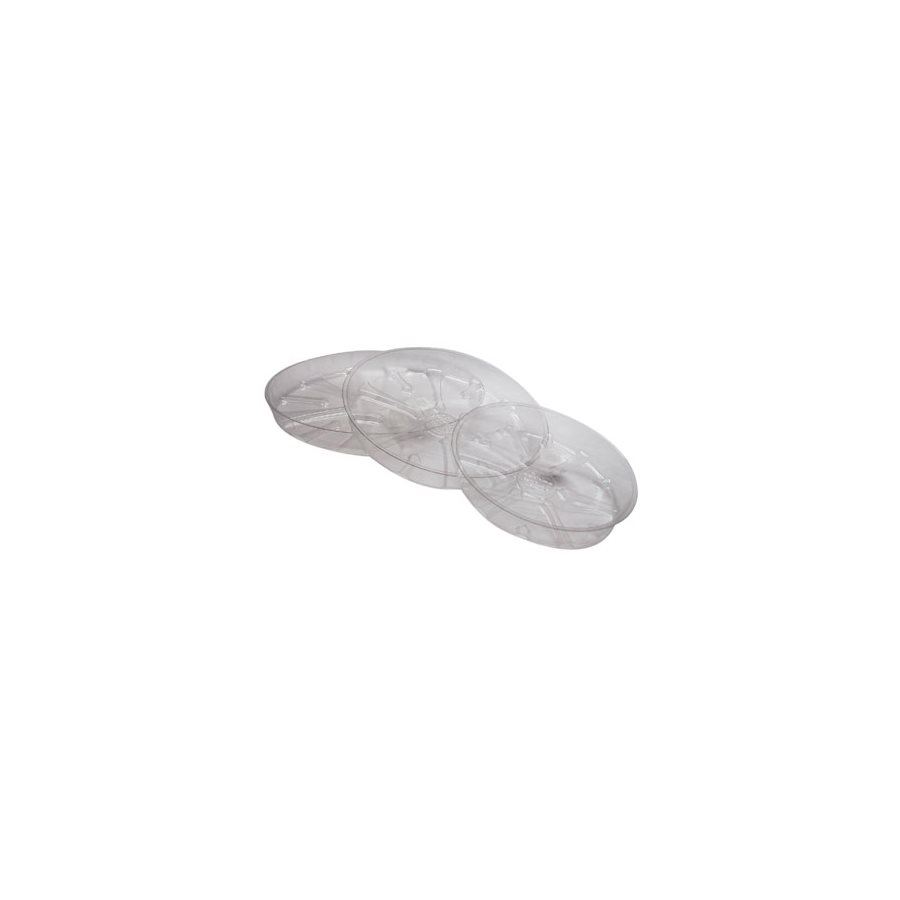SAUCER 10\" CLEAR PLASTIC (50)