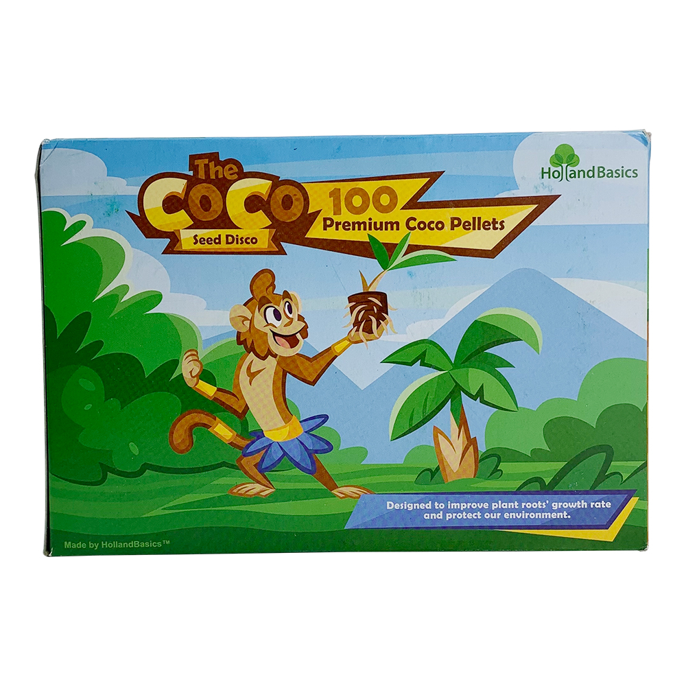 THE COCO SEED DISCO COCONUT COIR PELLET 100 PACK