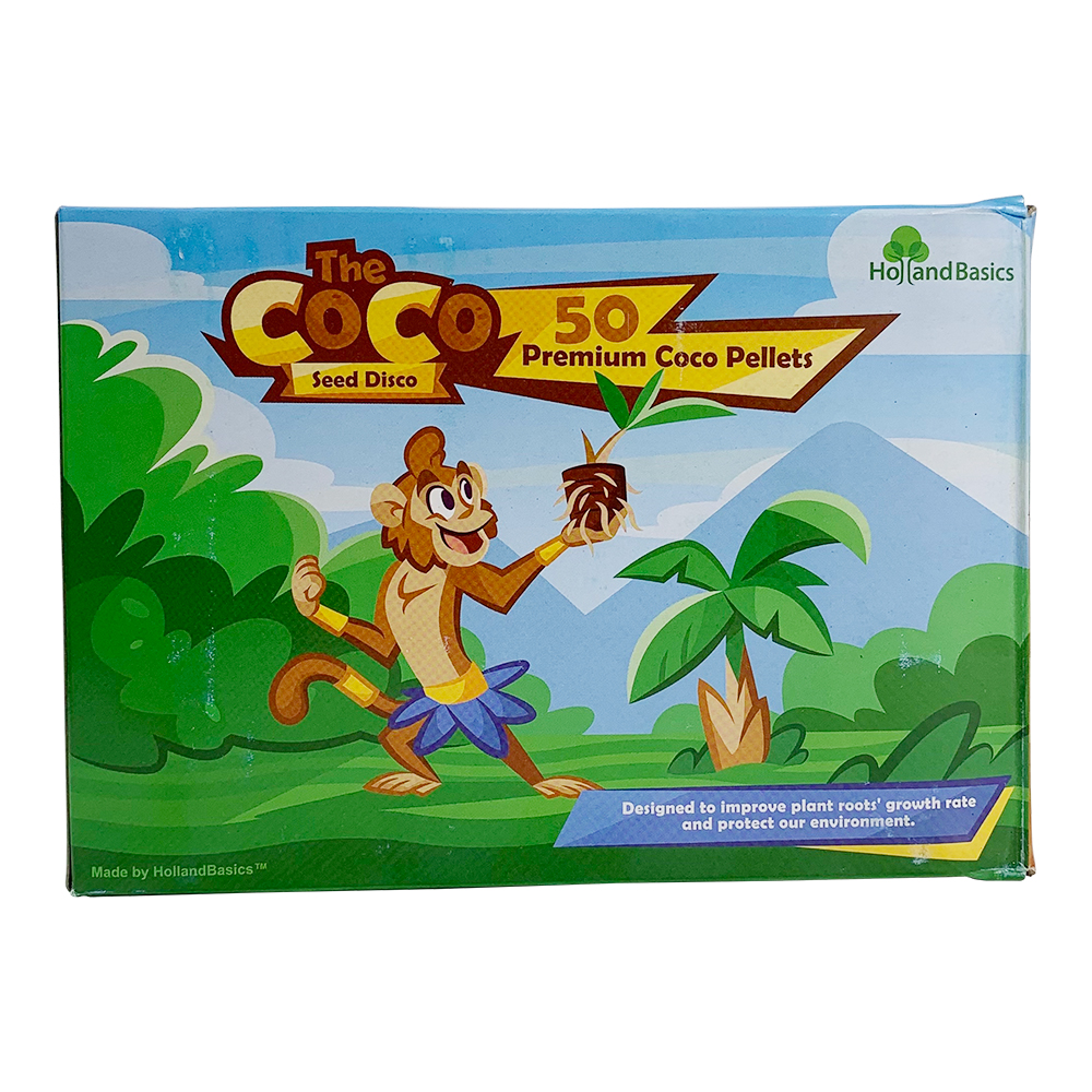 THE COCO SEED DISCO COCONUT COIR PELLET 50 PACK