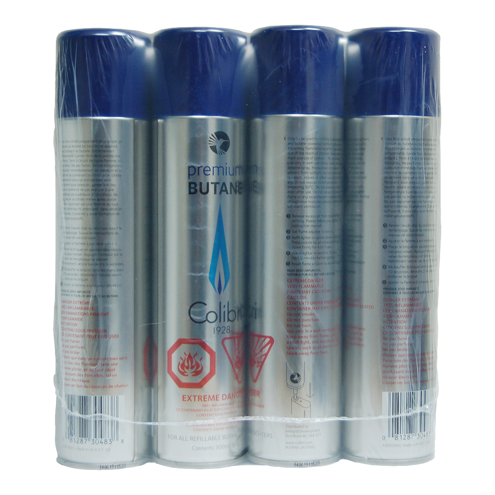 Colibri Butane 300ml (12PCS/CS) BHO Dry Vacuum Purge 5X Refined