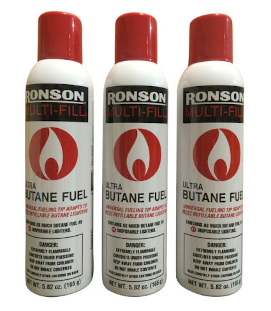 Ronson Multi-fill Ultra Butane Fuel 5.82Oz 165G (3/PCS)