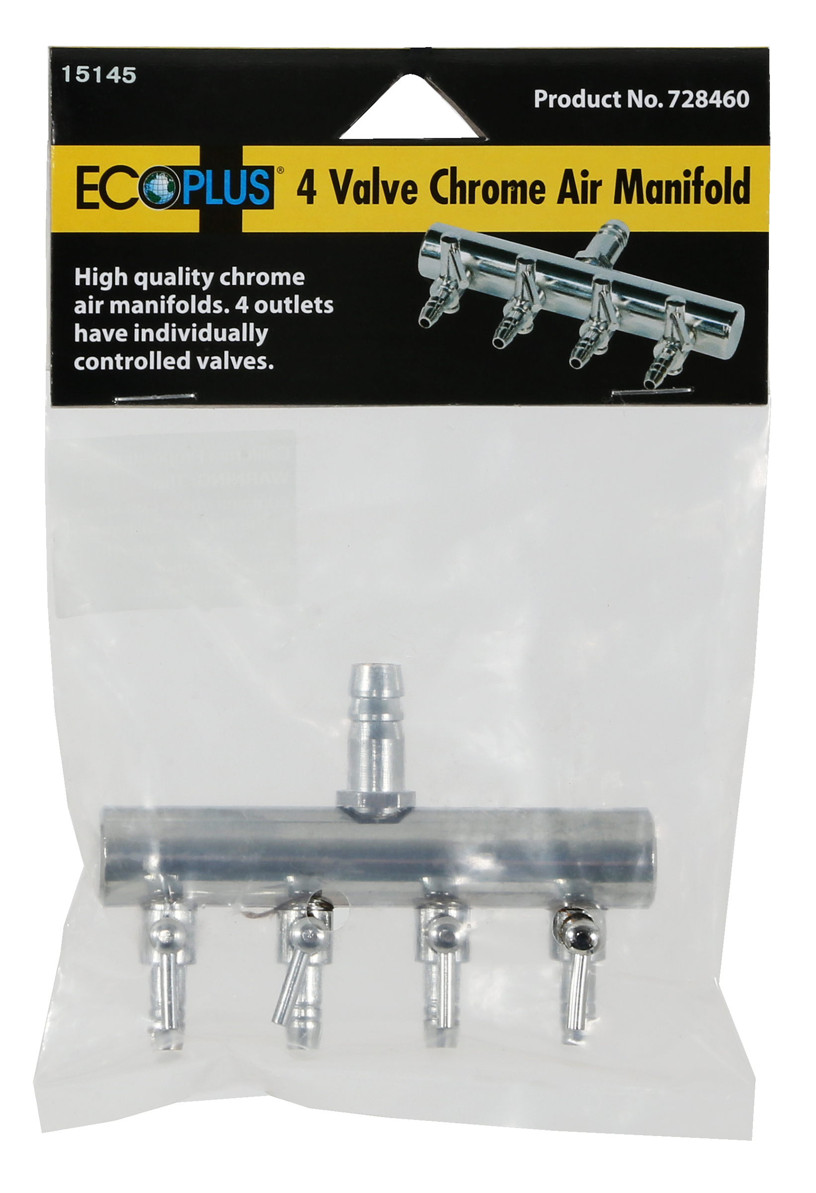 EcoPlus Air Manifold T Style 3/8 in Inlet - 4 Valve Outlet