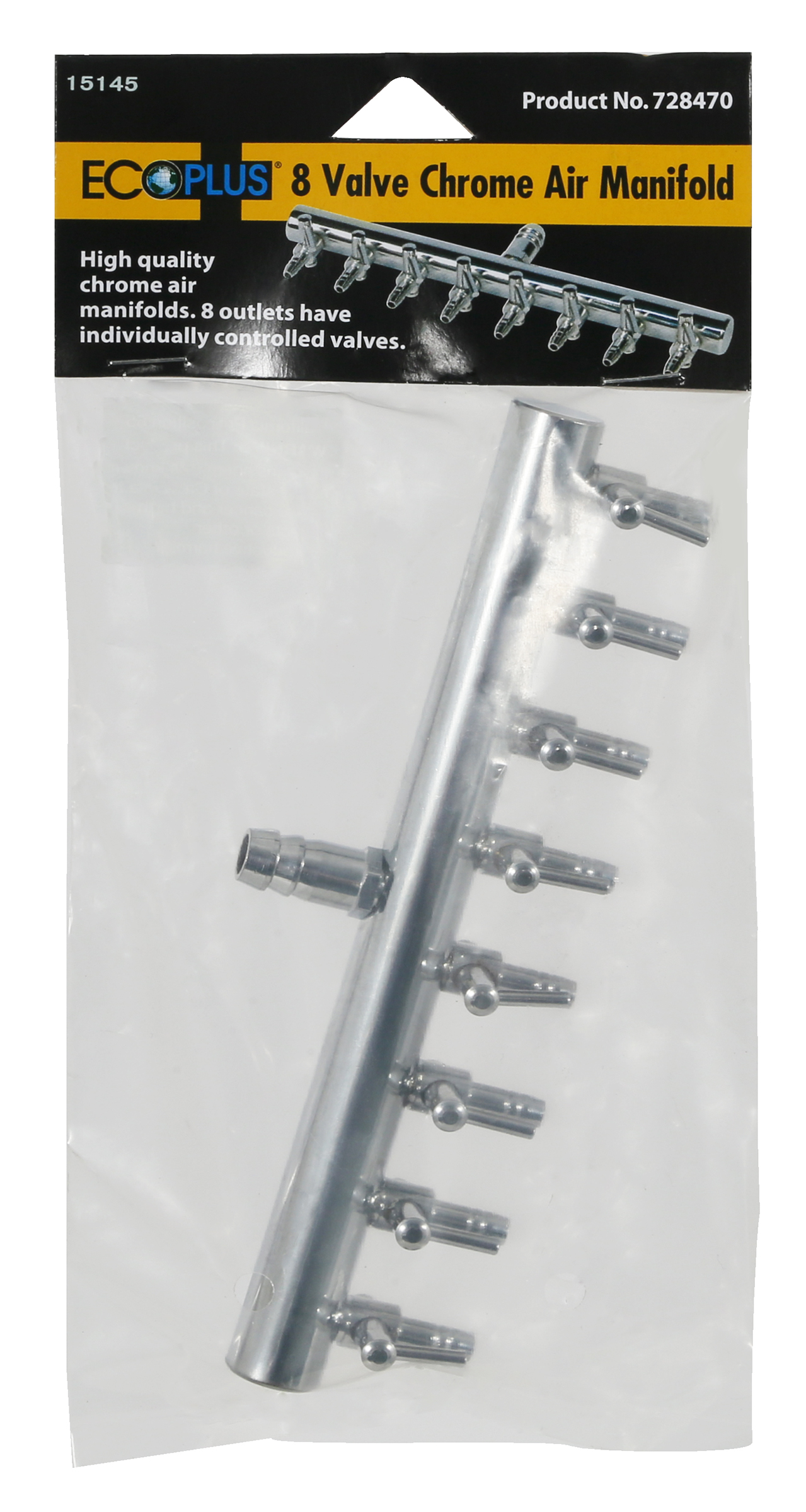 EcoPlus Air Manifold T Style 3/8 in Inlet - 8 Valve Outlet