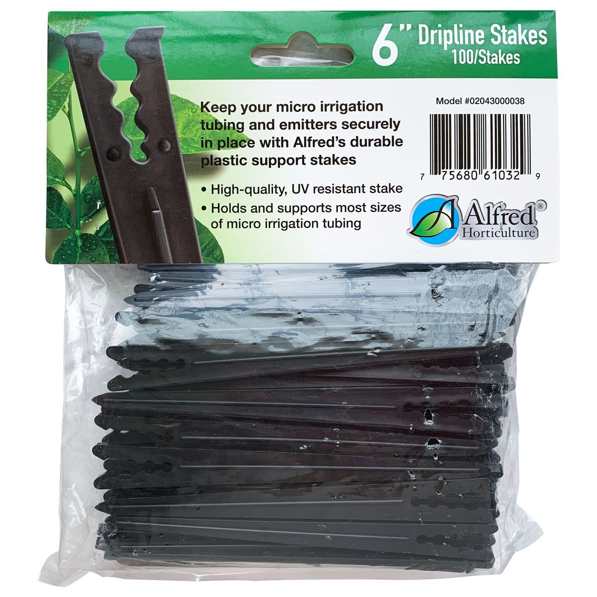 ALFRED DRIPLINE STAKE 6" (100/PK)