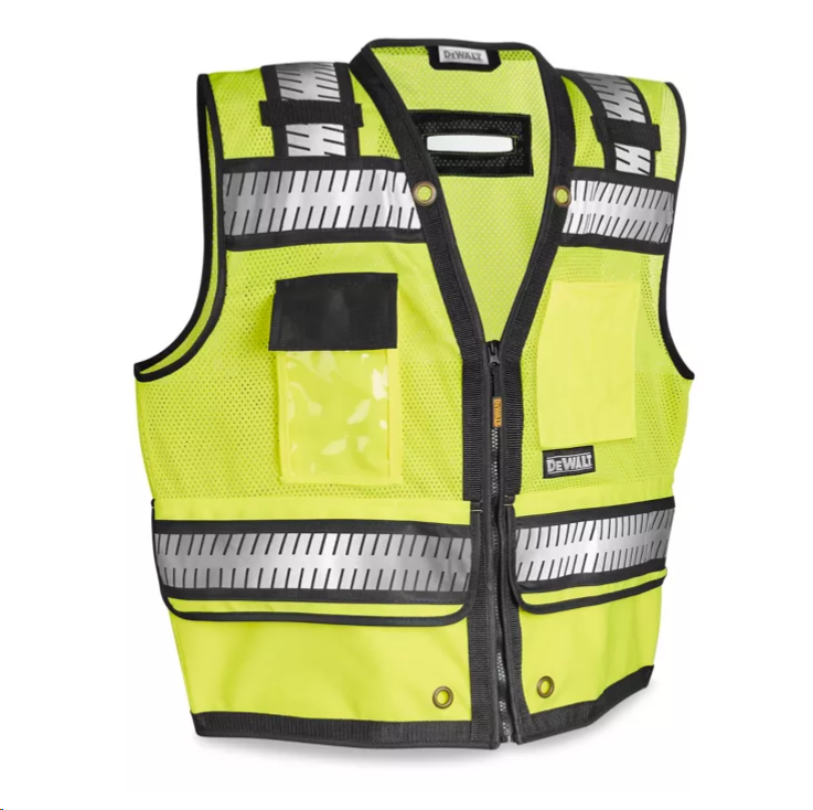 CLASS 2 DEWALT MANAGERS' HI-VIS SAFETY VEST - MEDIUM