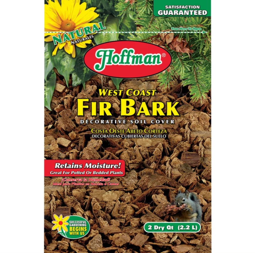 HOFFMAN WEST COAST FIR BARK DECORATIVE SOIL COVER 2 QT