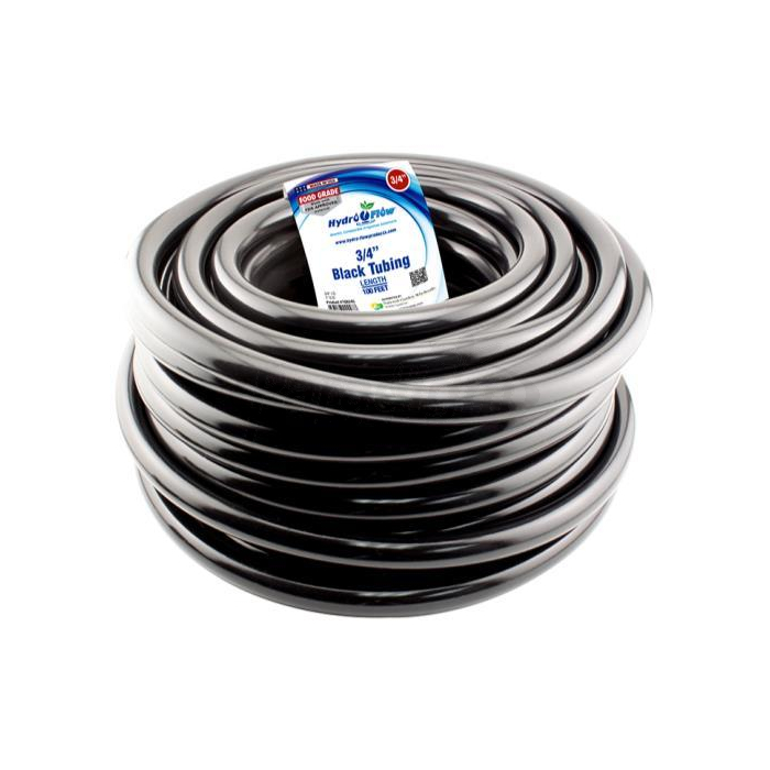 HYDRO FLOW VINYL TUBING BLACK 3/4 IN ID - 1 IN OD (EA)