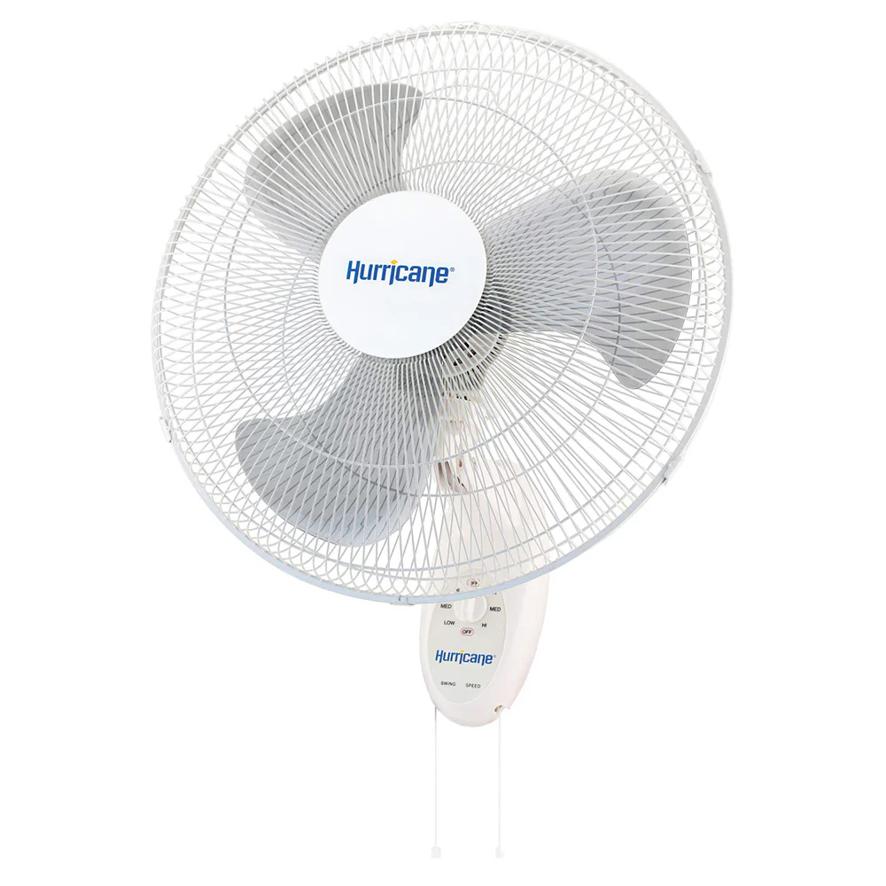Hurricane Supreme Oscillating Wall Mount Fan 18"