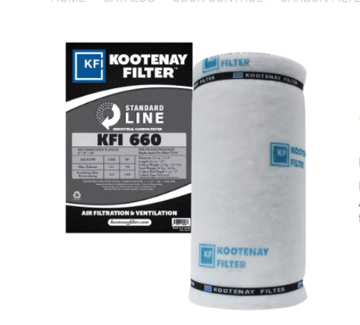 KOOTENAY STANDARD FILTER KFI 660 - 412CFM 12''X26''