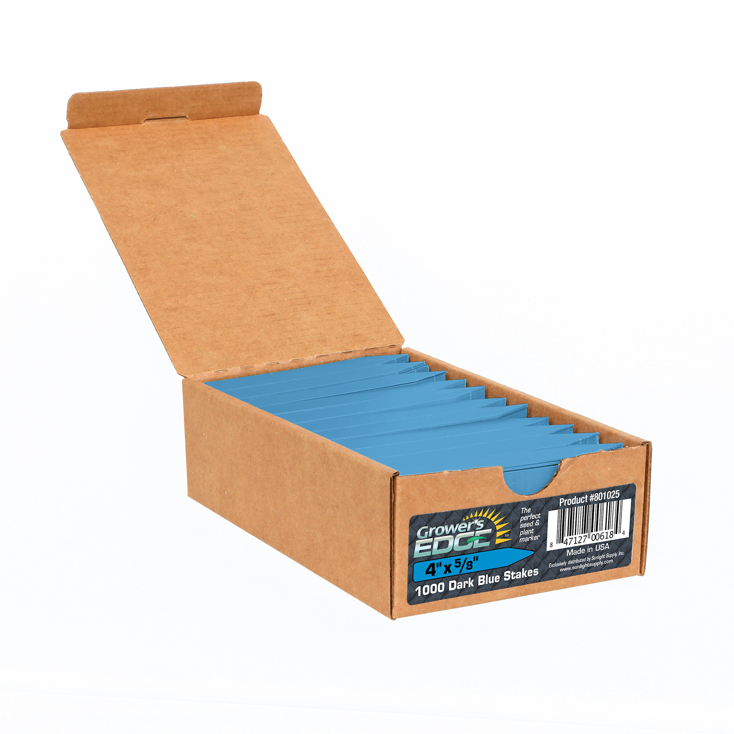 PLANT STAKE LABELS BLUE 4"X5/8" 1000/CS