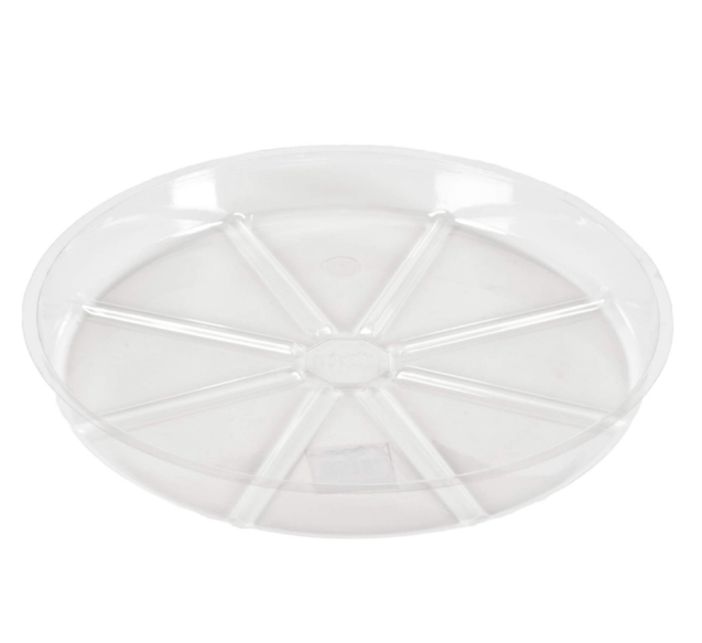 SAUCER 17" CLEAR PLASTIC (EA)