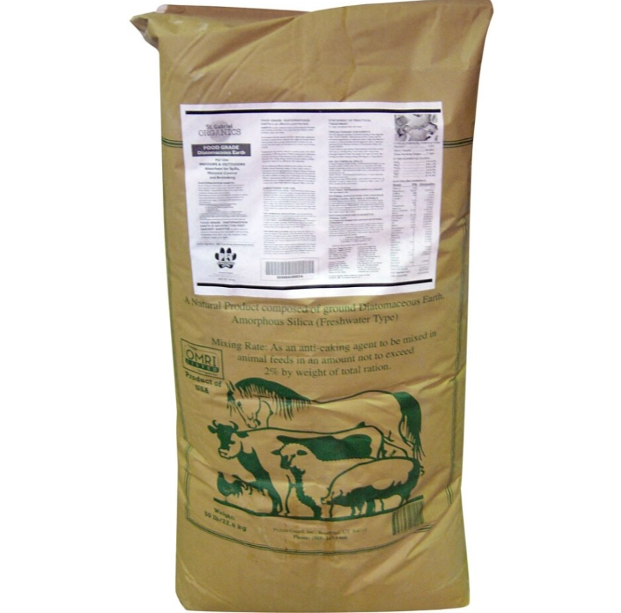 ST. GABRIEL DIATOMACEOUS EARTH FOOD GRADE 50 LB