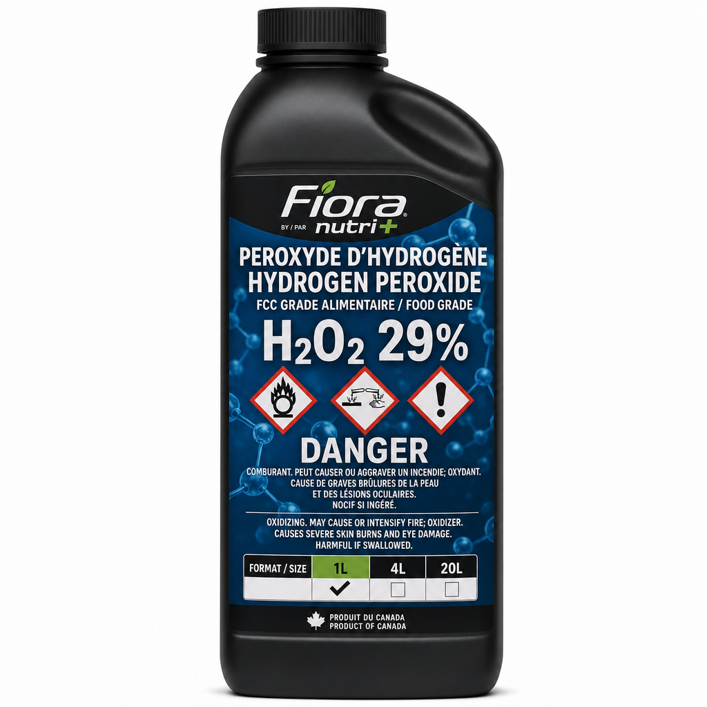 NUTRI+ Hydrogen Peroxide H2O2 29% Food Grade - 1L