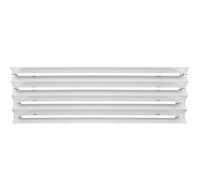 SunBlaster T5 White Reflector 4' w/4 x 6400K *COMPLETE KIT*